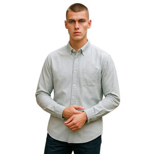 Everlane Men’s Poplin Slim Fit Button-Down Dress Shirt Gray Size S NWT